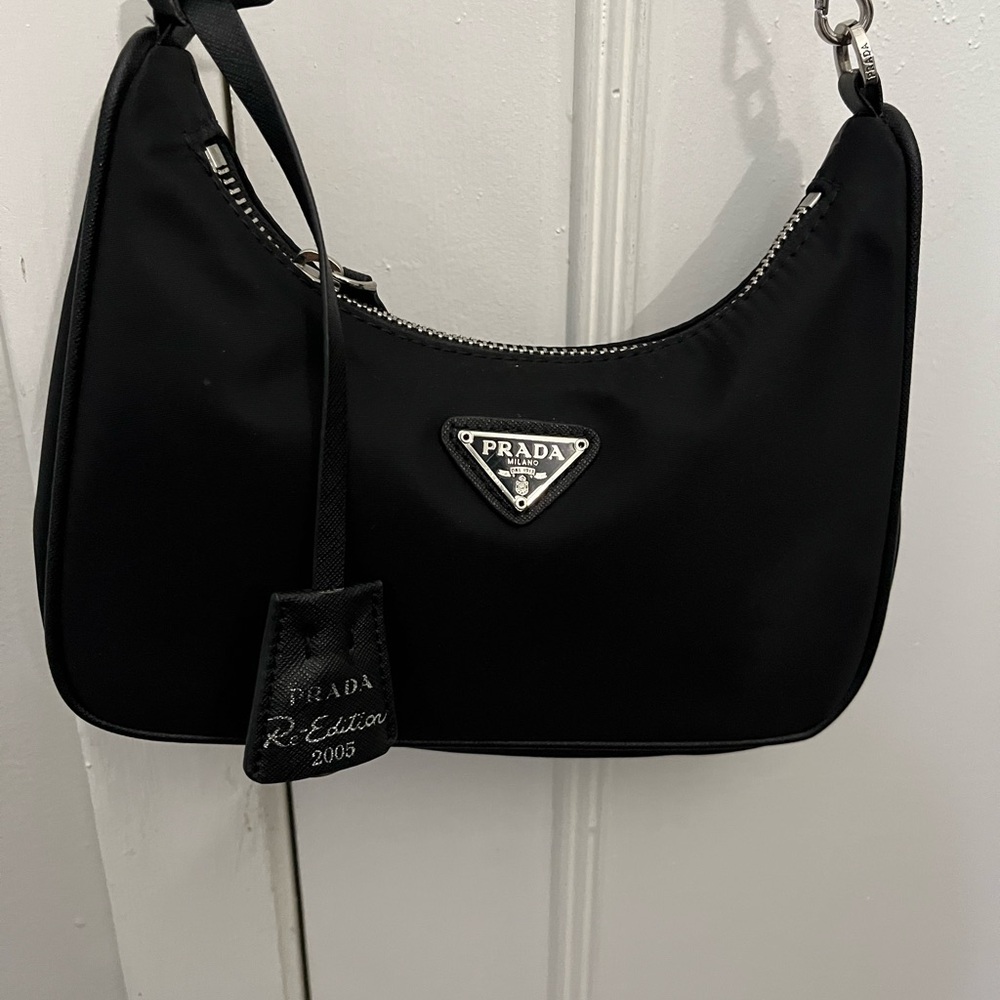 Prada Black Nylon Shoulder Bag